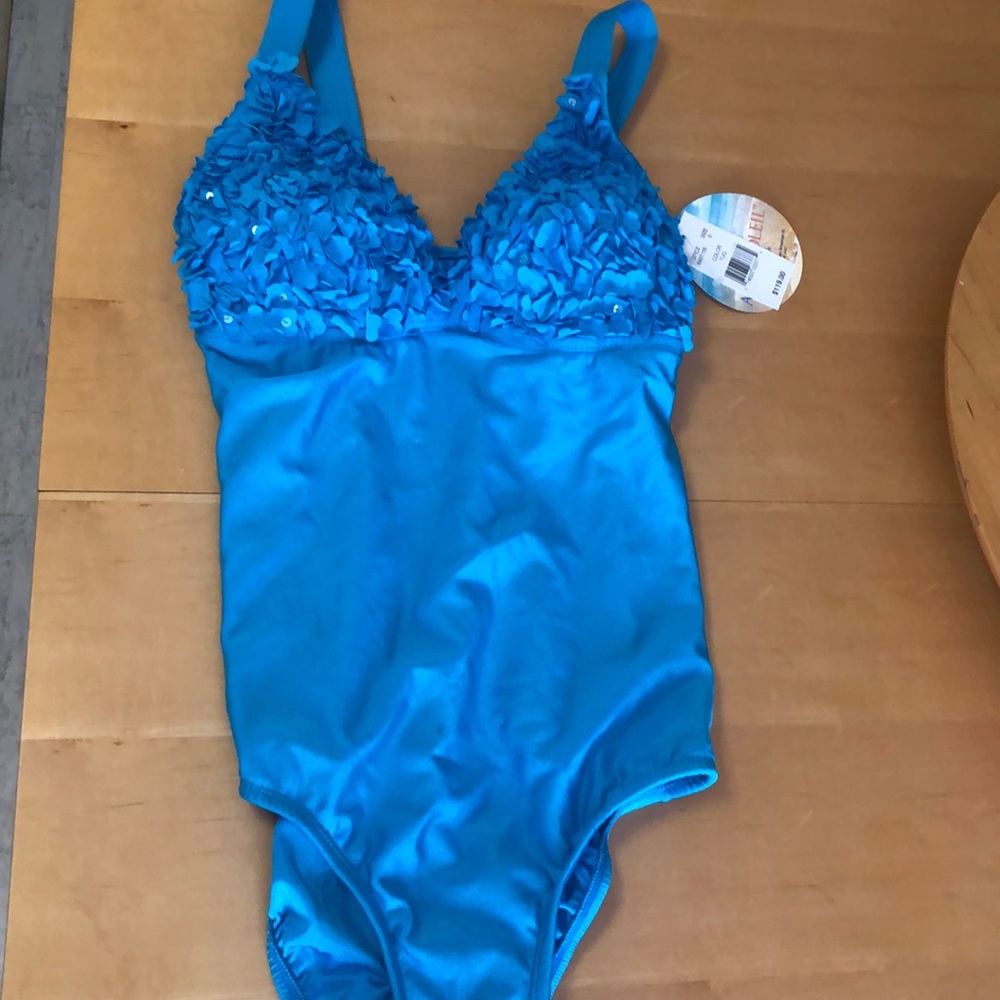 Beautiful Turquoise One piece Swimsuit Aqua Soleil
